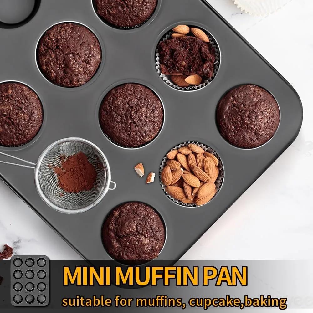 1 szt. Kwadratowa forma do babeczek 6/12 komórkowa Forma na muffinki Forma do babeczek Nieprzywierająca Stal węglowa Forma na muffinki Idealna do piekarnika kuchennego