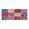 Misaki Tsumami Zaiku Chirimen Fabric Scraps - Floral Japanese Pattern, Lined, 30x30cm Cut Cloth, Large Assortment, Colorful Japanese Fabric Material