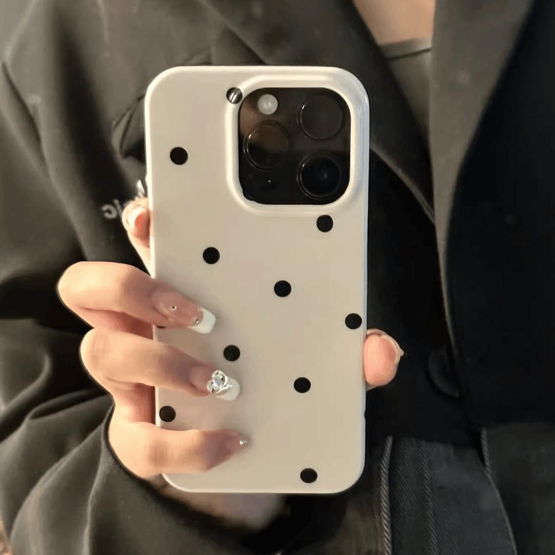 

Polka dot applies to Apple 16promax mobile phone case iPhone jelly case soft anti-fingerprint apple 7/apple 8