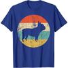 French Bulldog Shirt Retro French Bulldog Dog T-Shirt Men Clothing Graphic T Shirts Casual Cotton Daily Four Seasons Tees