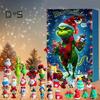 Christmas Advent Calendar 24 Day Green Elf Xmas Countdown Calendar with Collectible Figurines Holiday Decor Advent Calendar Gift for Kids