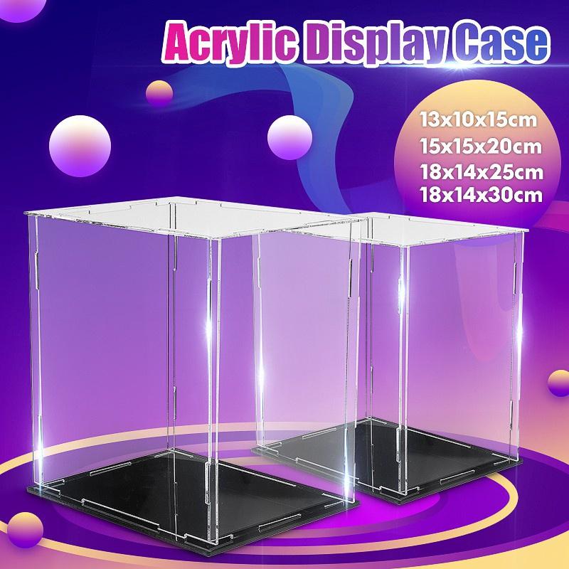 Cube Toy Dust Proof Tray Protection Assembled Box Case Clear Acrylic Display Show Box Case For Toys New