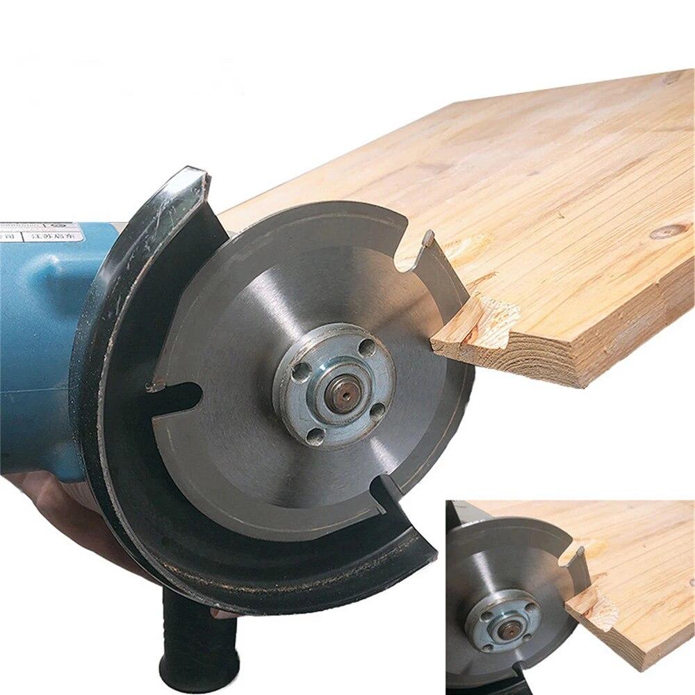Hard Alloy Three Tooth Woodworking Cutting Blade 125*22/115*22 Multifunctional Angle Grinder Circular Saw Blade Tool