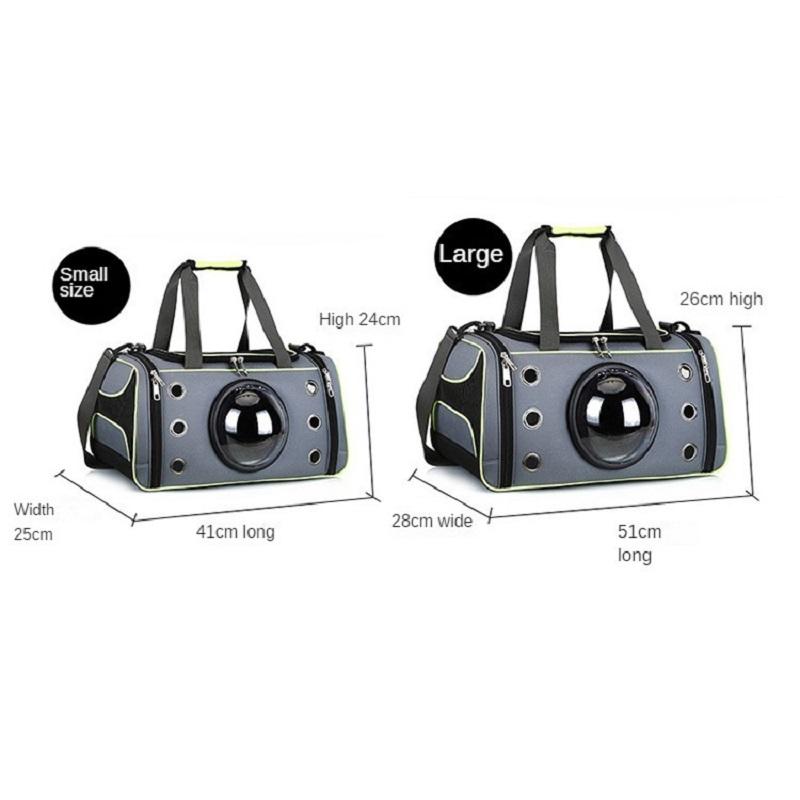 Torba dla zwierząt składana kapsuła kosmiczna przenośny transporter dla kota, przezroczysta i oddychająca przenośna torba podróżna dla zwierząt