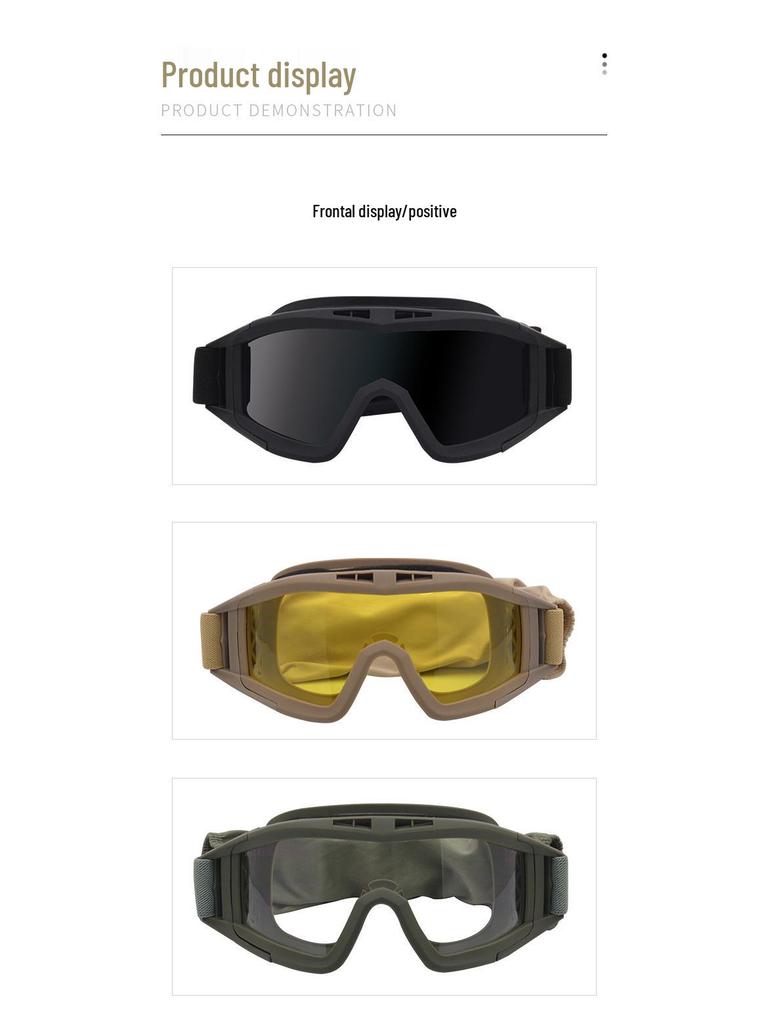 Unisex Tactical Goggles: Outdoor CS Glasses for Special Forces - Explosion-Proof & UV Protection