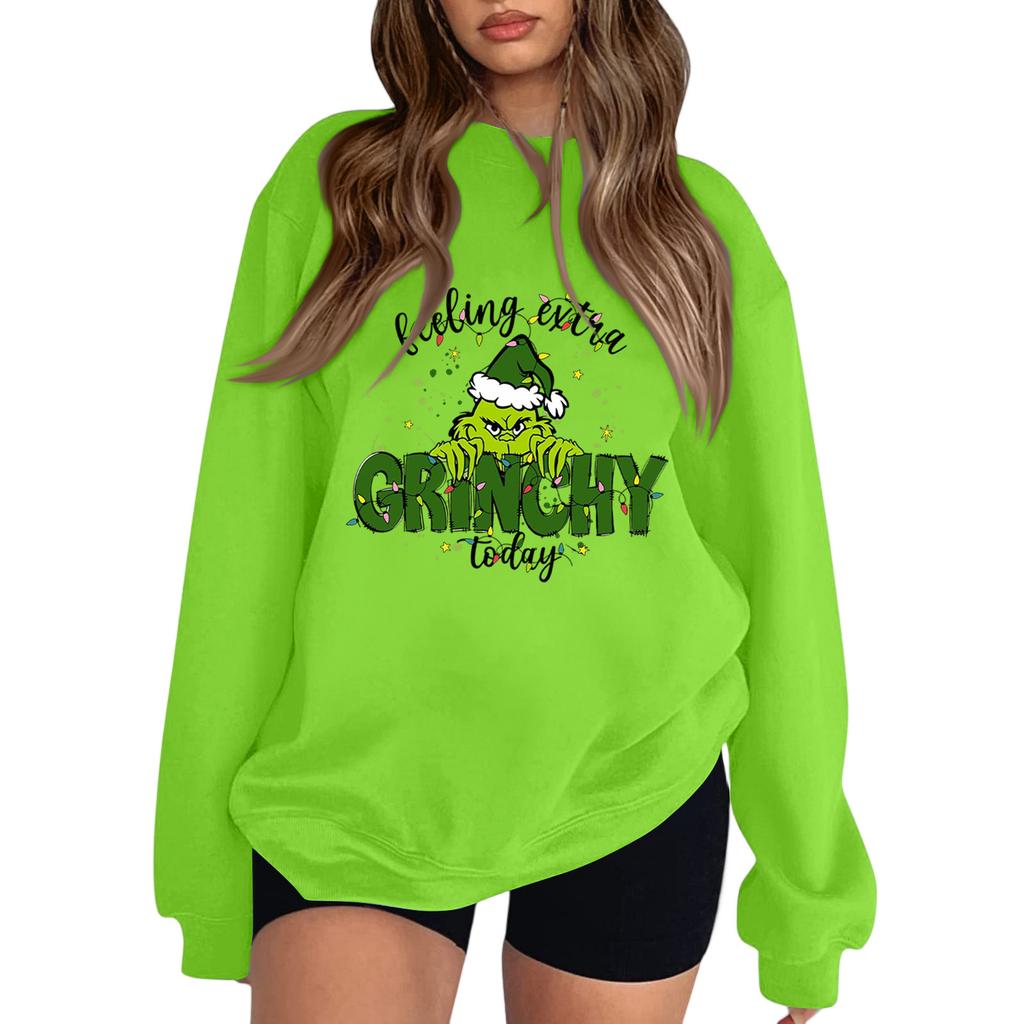 Crewneck Sweatshirt For Women Fall Graphic Sweatshirts Vacation Long Sleeve Drop Shoulder Pullover