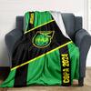 Jamaica Print Flannel Blanket High Quality Warm Comfortable Cover for All Seasons Perfect for Gifts Home Decor