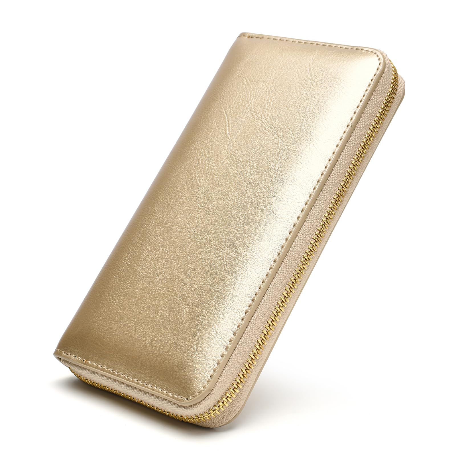 

Toyonco Long Wallet with Large Genuine Premium Coin Cowhide Made by Top Leather Simple Gift for Men and Gift Box Perfect for Day or Day Men s золотий