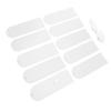 11 Pcs Set Acrylic Blanks Clear Rectangular Acrylic Place Cards with White Ribbon for Wedding Birthday Party