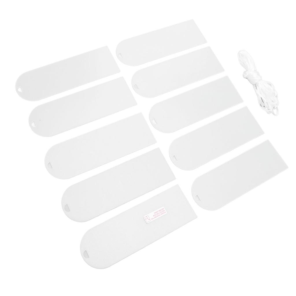11 Pcs Set Acrylic Blanks Clear Rectangular Acrylic Place Cards with White Ribbon for Wedding Birthday Party