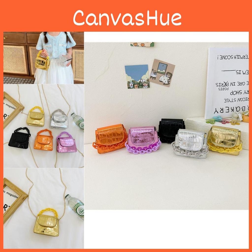 New Korean Version Girls Shoulder Bag Shiny Stone Pattern Fashion Chain Bag For Kids