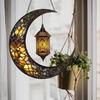 Moon Suncatcher Hanging Decoration Moon Star Lantern Stained Glass 2D