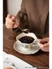 Exquisite Retro Floral Coffee Cup & Saucer Set for Office or Home