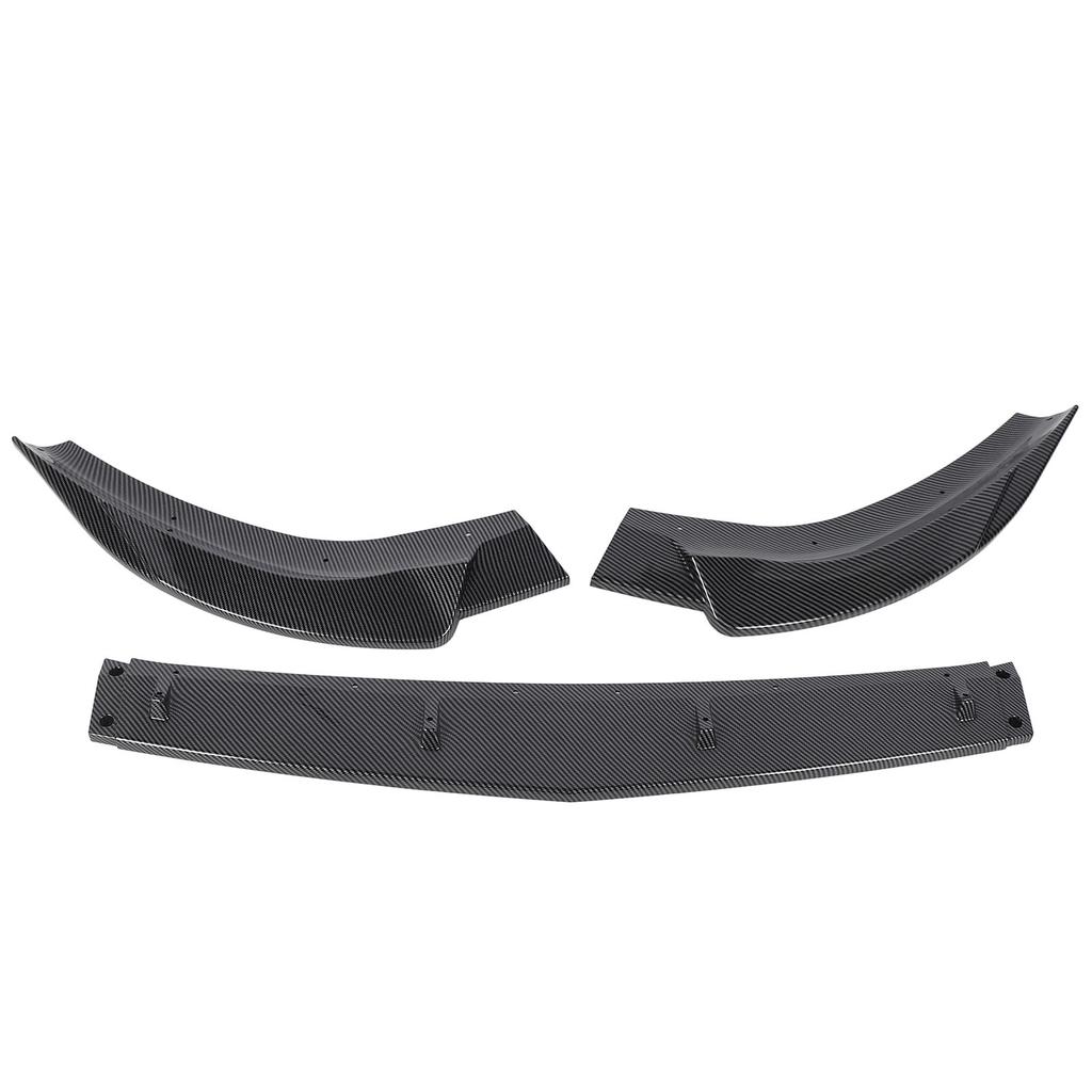 3PCS Front Bumper Lip Diffuser Lightweight Sporty Appearance Replacement for Benz A‑Class W177 V177 2018 To 2022 Carbon