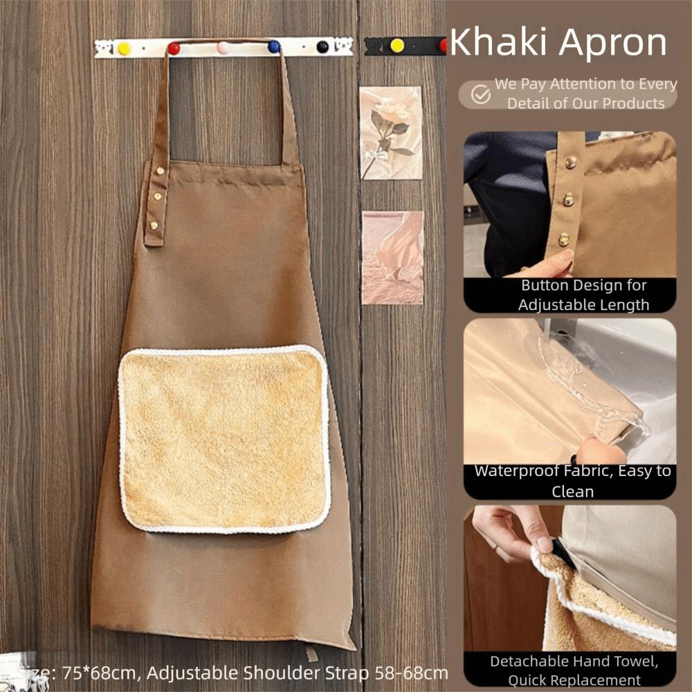 Waterproof Wipeable Hands Apron Vest Style Anti Dirty Sleeveless Apron Detachable Breathable Kitchen Aprons