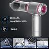 Quiet Handheld Auto Vacuum 6000mAh Battery 35 Minutes Runtime 8 Multiple Surfaces Attachments for Home Camping Cleaning