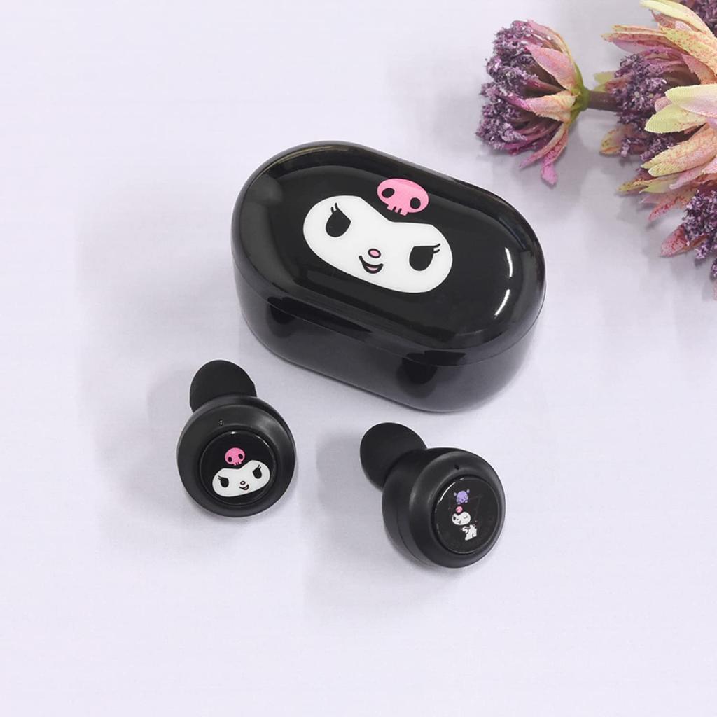 Gourmandise Sanrio Characters Kuromi True Wireless Stereo Earphones (Black) SANG-136BK W54 X H33.5 X D33mm
