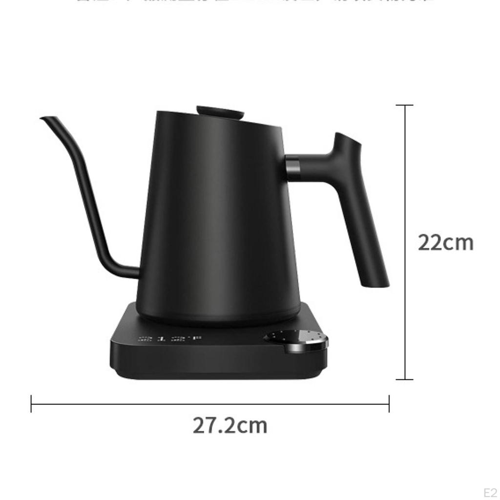 Home Electric Coffee Kettle Stainless Steel Sturdy Anti Scald Handle Tea Gooseneck
