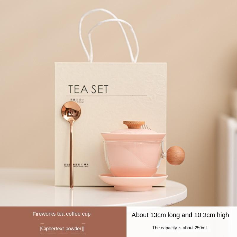 

INS Cream Style Tea Coffee Color Cup Ceramic Tea Brewing Cup Water Separation Mug Festival Gift Coffee Cup Water Mug Teacup 200-400ml