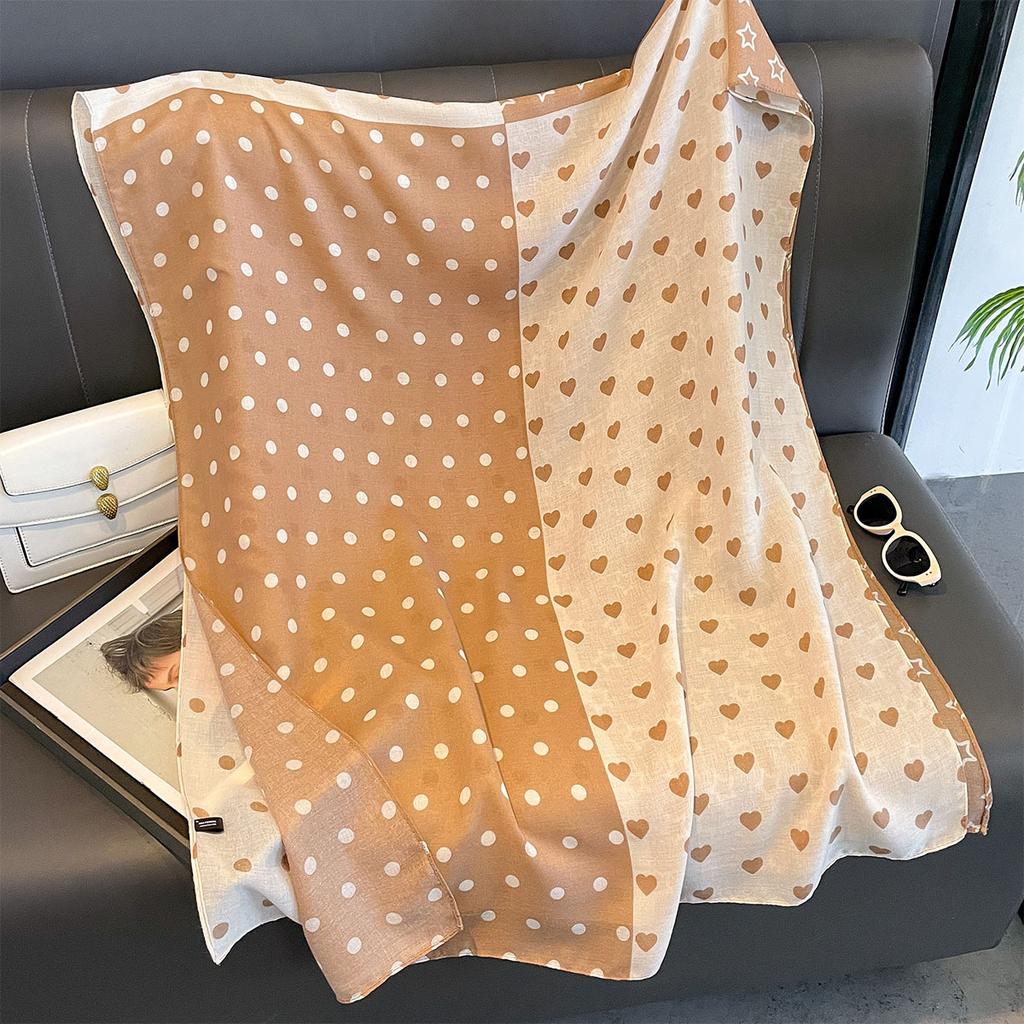 Women Cotton Linen Rose Print Scarf Shawl Hijab Muslim Long Headscarf Scarves Head Wraps Long Female Head Scarf