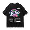 2026 Summer Cotton Breathable Streetwear T-shirt Fanta Printed T-shirt Unisex Stylish Short-sleeved Round-neck Shirt