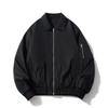 Mens Bomber Jacket Winter Warm Cotton-Padded Short Outerwear Casual Loose Fit Teens Adults