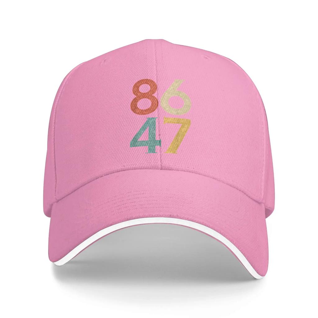 Vintage 80s Style 86 47 Anti President Sun Baseball Cap  Summer Casual Trucker Hat For Men Women Outdoor Sports Baseball Caps