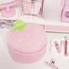 Cute Plush Strawberry Makeup Bag Portable Handheld Large Capacity Cosmetics Storage Bag Waterproof Lining Travel Grooming Bag Set