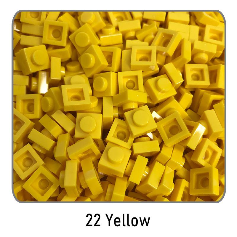500Pcs Diy Pixel Art Building Blocks Thin Figures Bricks Compatible With 3024 1X1 Square Bricks Bulk Assemble Toys Gift For Chil
