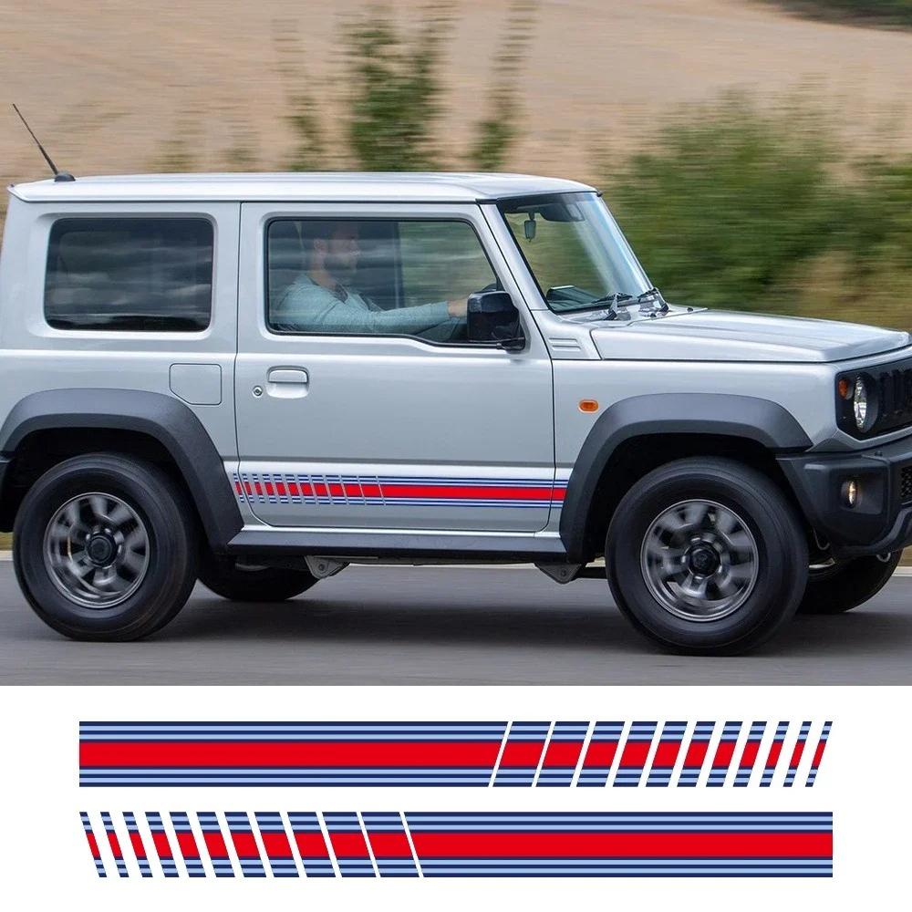 Car Door Side Stickers Vinyl Decals For SUZUKI JIMNY JB64W JB74W JC74 WAGON 2Door 4Door Car Body Decoration Stickers Accessories
