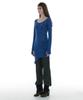Partimento Woman Transform Layered Jersey Long Sleeve Dress_Blue