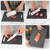 Three piece set of double-sided classification rolling surface and panel, cut fruit antibacterial imitation marble cutting board