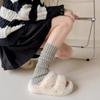 Kältefeste lange Socken Häkel-Fußwärmersocke Neue Stulpen Herbst Winter