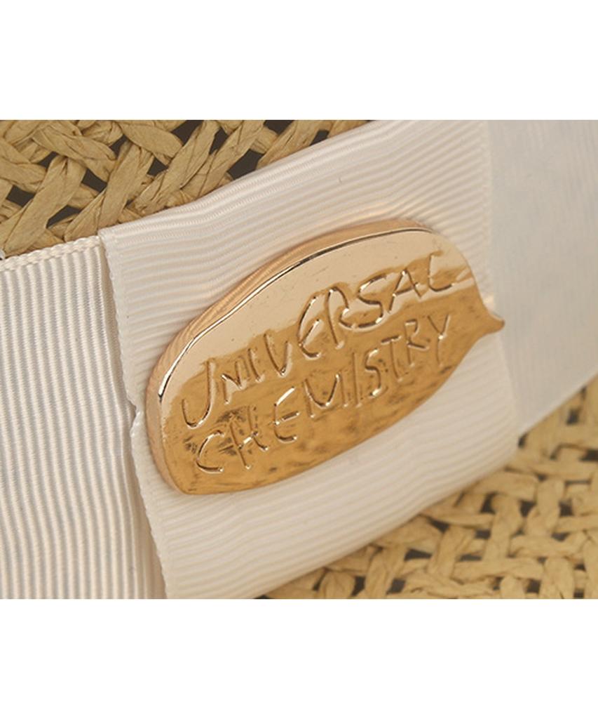 Yunibeosyeolkemiseuteuli Ivory Line Beige Short Panama Hat