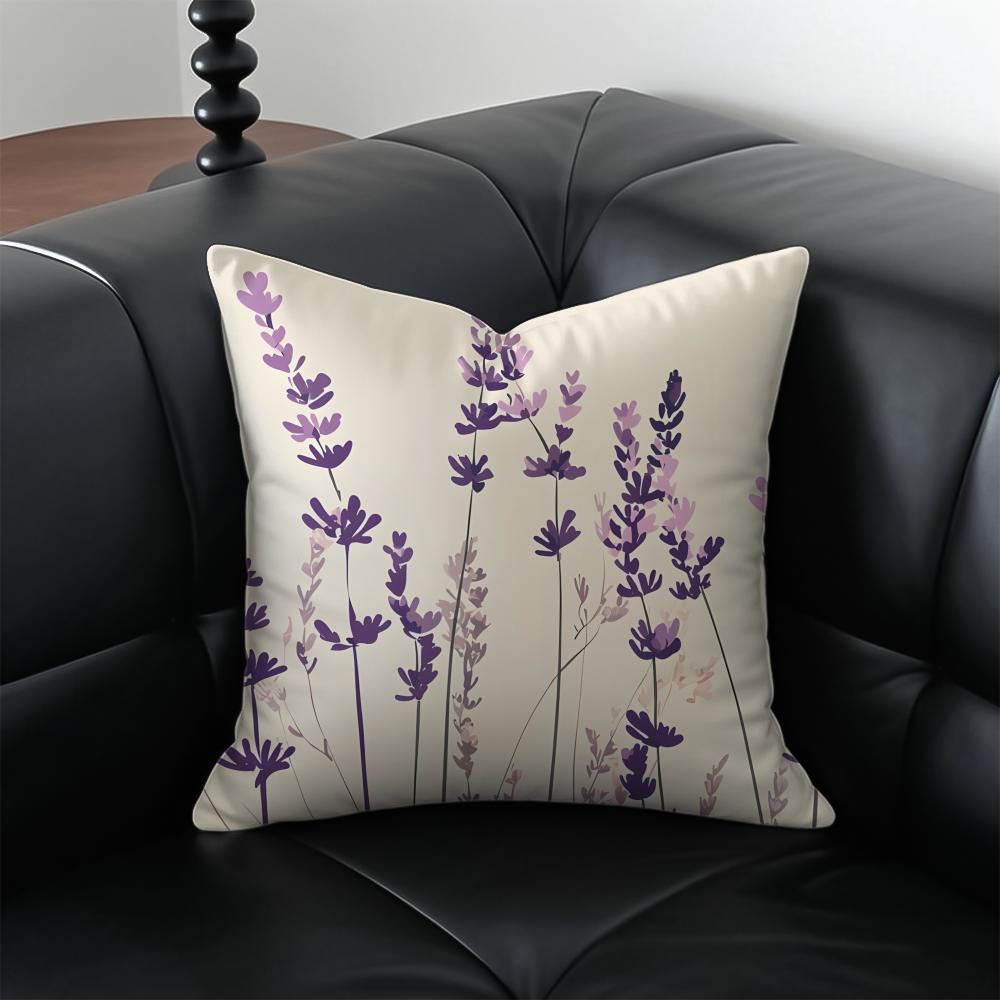 Fun Nostalgic Endearing 0Oyajitchi Pattern Cushion Cover Pillow Case Antidustmite Invisible Zipper Silky Plush Cushion