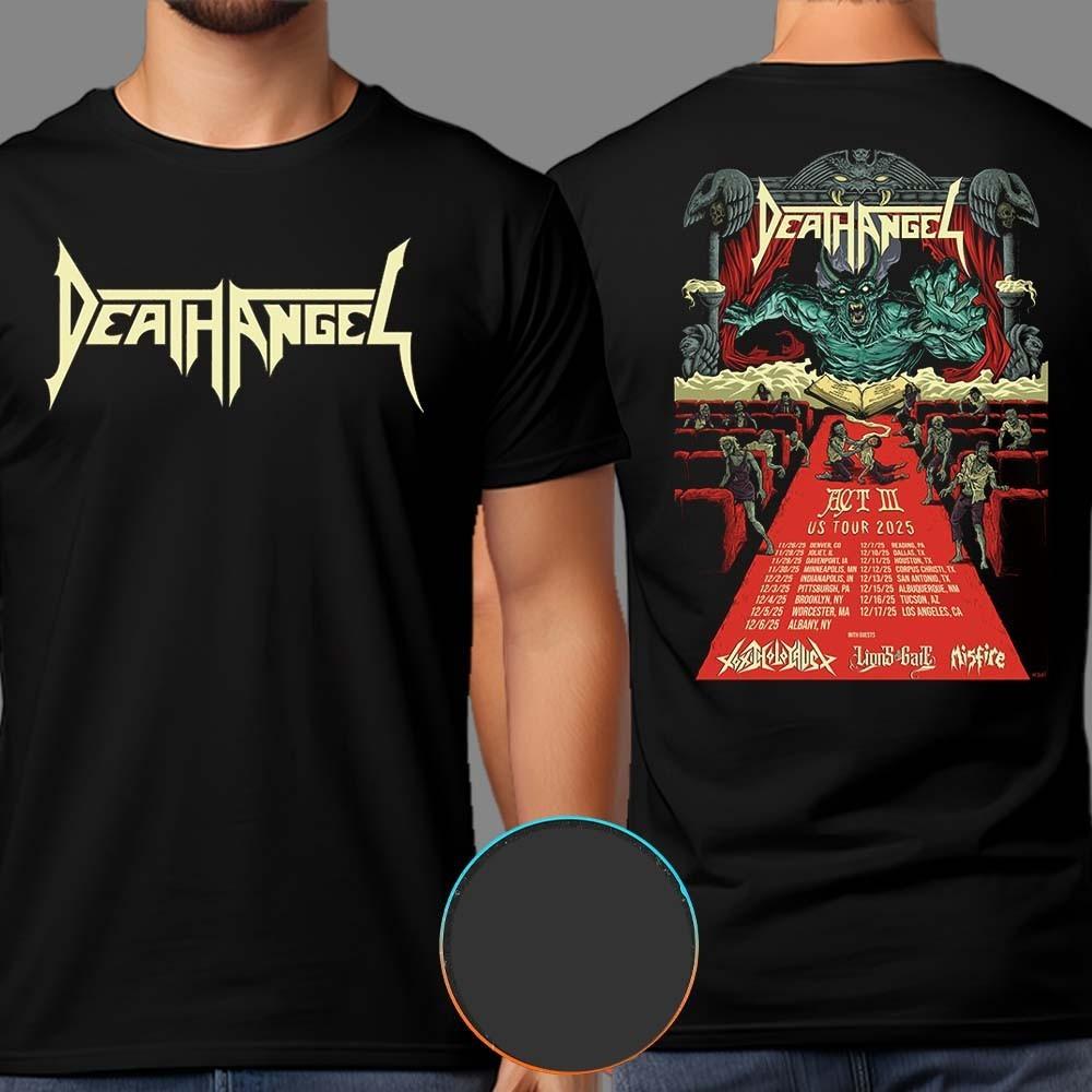 Death Angel Акт III Тур по США 2026 Список Дат Wt Специальные Гости Футболка ToxicHolocaust S