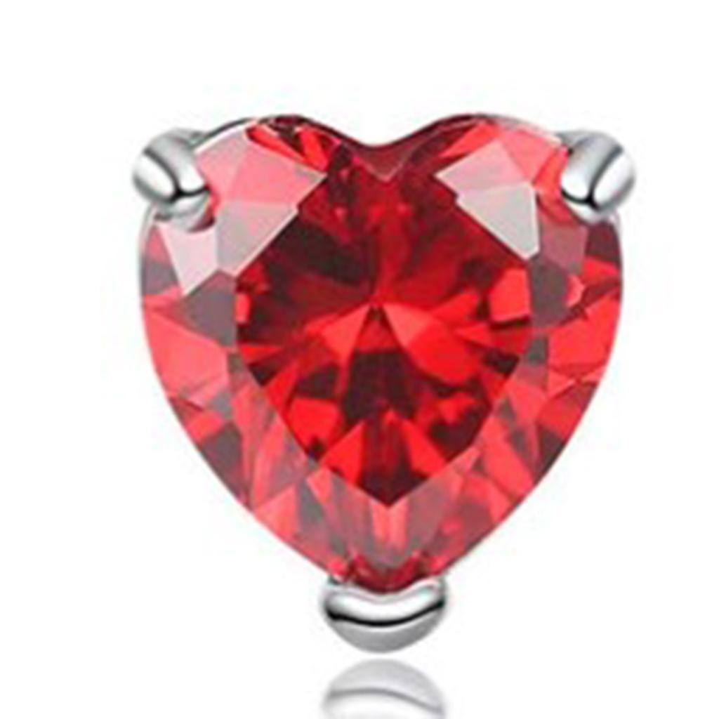 Clavicle Chain Red Love Stainless Steel Zircon Necklace Clavicle Chain Pendant for Dating