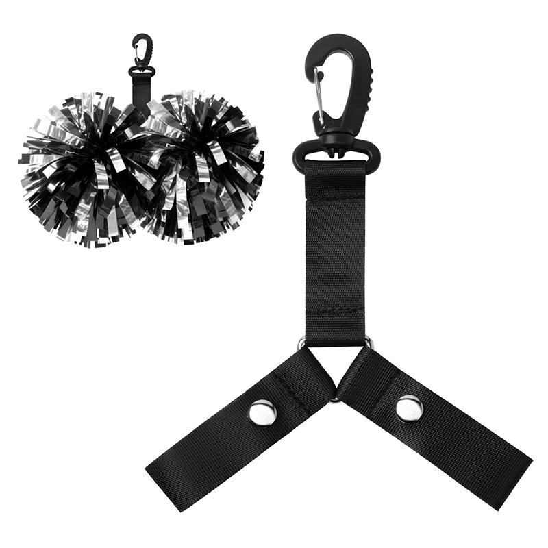 Nylon Buckle Straps Backpack Accessories Cheerleading Straps Double Pompoms Triangle Buckle Decorative Straps For Decoration Cheerleading Activities
