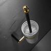 Brass Bathroom Toilet Brush Set Gold Black Toilet Brush Holder Wall mounted Bathroom Cleaning Brush Household Floor Cleaning