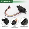 Motoforti HVAC Blower Motor Resistor, Heater Blower Resistor for GMC EN-VOY 2003-2009, Metal and Plastic, No. 2275 4990, Black, 1 Set.