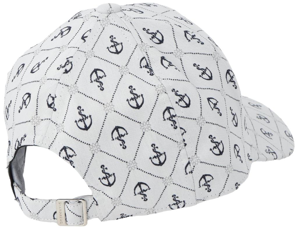 Unisex Cap Size Golf Hat [St. Andrews] (Marine Pattern, Adjustable) / / 042-4187301 030_White