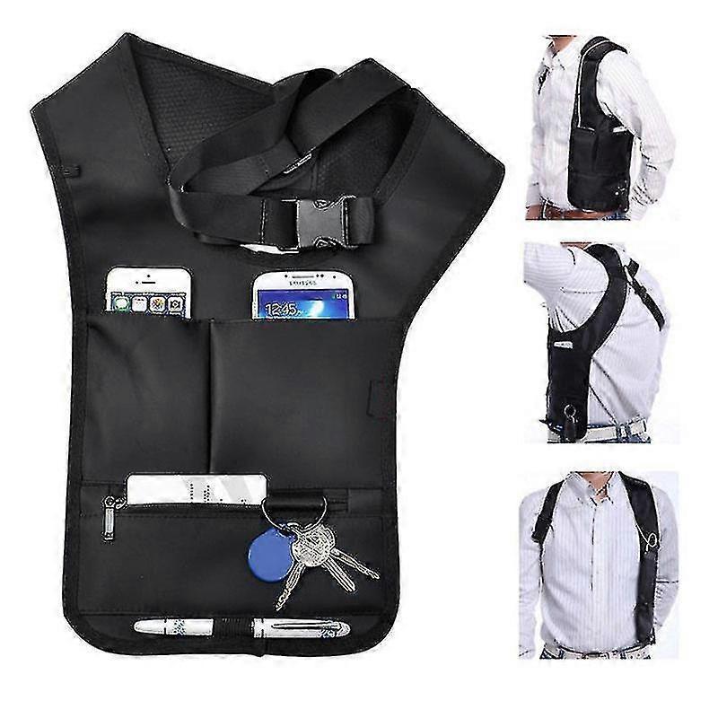 Novelty Cool Men Travel Storage Bag Hidden Underarm Anti-theft Pocket Mp3 Passports Mobile Phone Holder Organizer 2022
