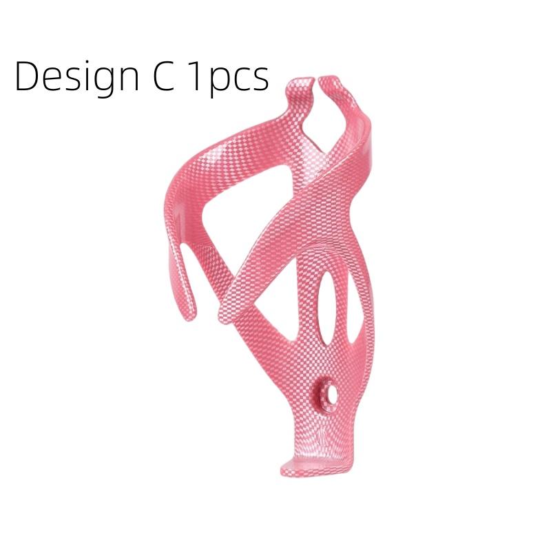 Universal ABS Bike Water Bottle Holder with Carbon Texture - Anti-Slip Cycling Cup Cage for Mountain Road Bikes Accessories
