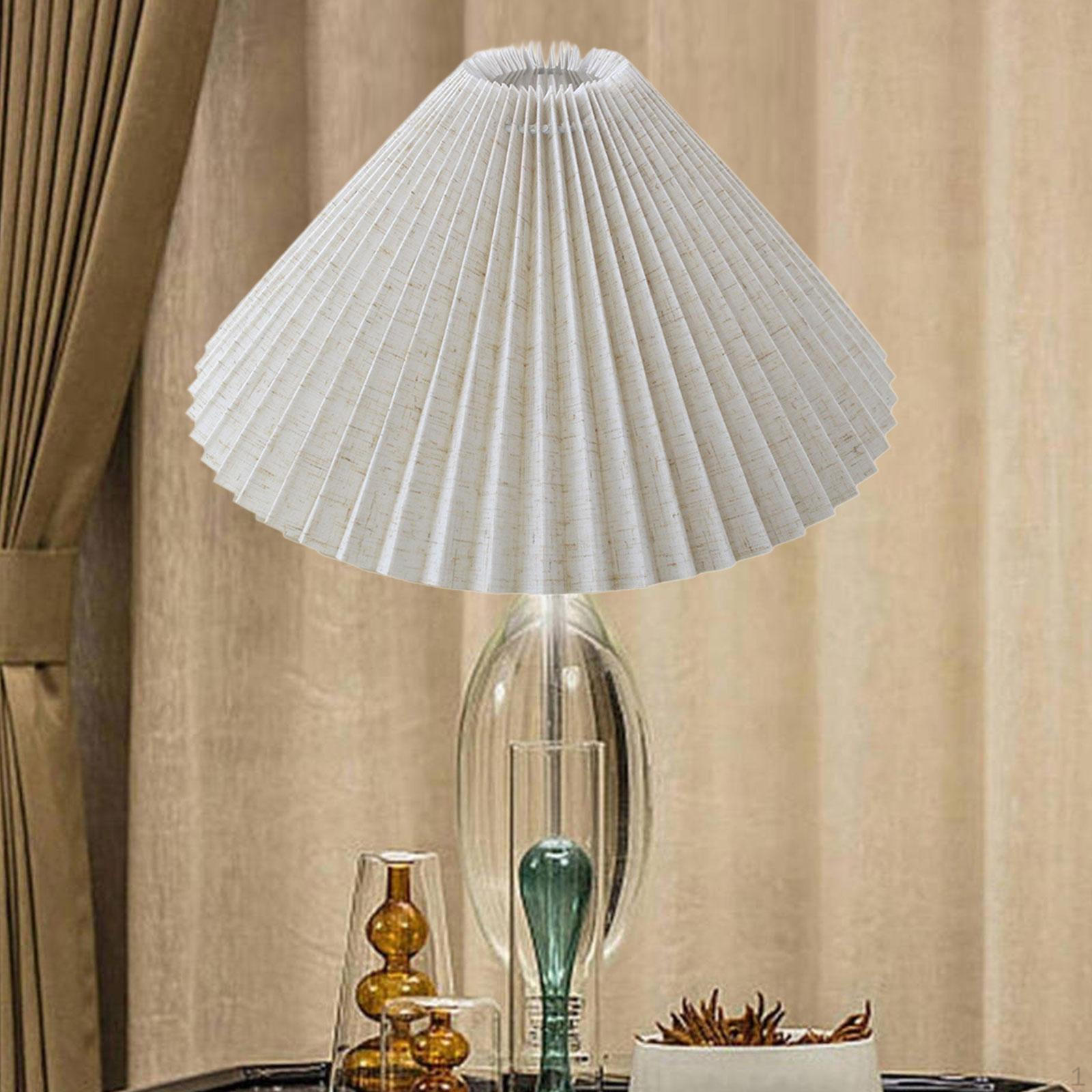 

Pleated Lampshade Decorative Chandelier Shade Floor Light for Dining Room Bedroom Hotel Home белый