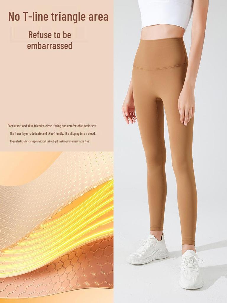 Fleece-Lined Yoga Pants: Warm, Slimming, Peach-Butt Leggings for Autumn & Winter Fitness