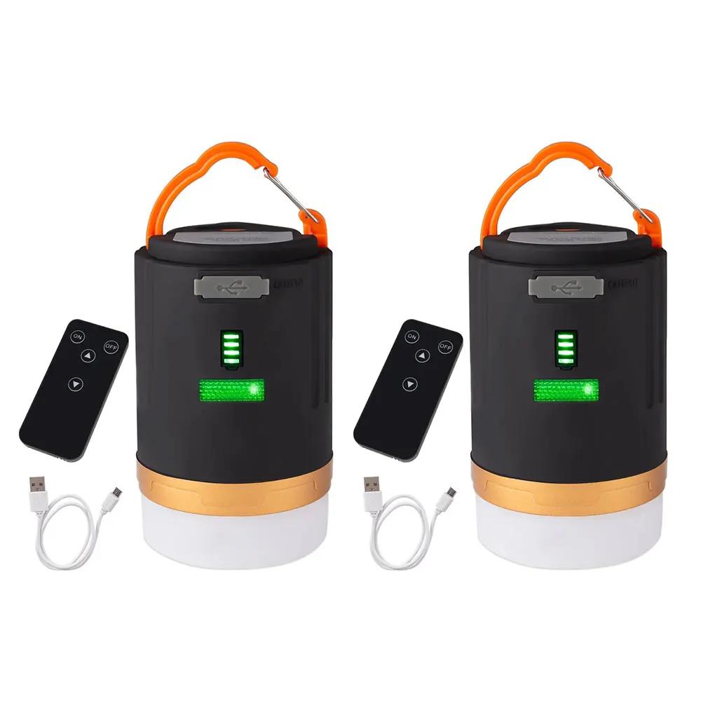 Portable LED Camping Light Built-in Battery With Remote Control Tent Hanging Lantern Outdoor Waterproof Camping Working Light