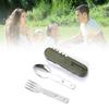 Camping Utensils Cutlery Set Multifunction Stainless Steel Folding Detachable Camping Tableware Set Camping Utensils Cutlery Set