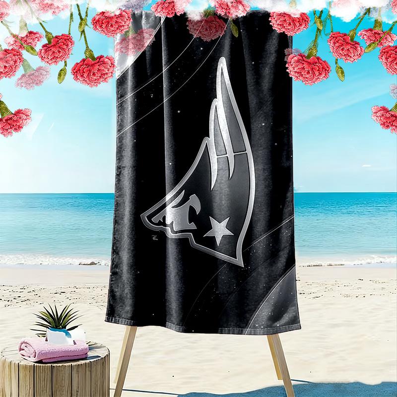New England Patriots2 Print Beach Towel, Large Soft Quick Dry Towel for Beach Camping Swimming