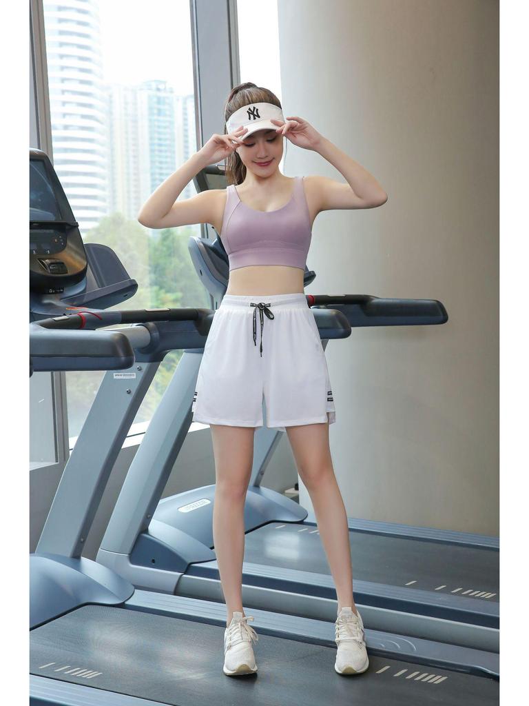 Plus Size Women's Summer Yoga Shorts - Loose, Mid-Length, Anti-Exposure, Perfect for Running & Fitness (Up to 200 Jin)