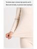 Women's Thermal Cashmere Underwear Set: Meiyabi Silk-Infused Velvet, Round Neck, Class A, Close-Fitting Autumn Top & Trousers.